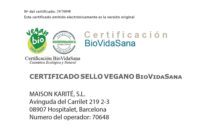 Sello Vegano de Maison Karité